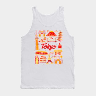 Tokyo Cityscape Landmark Tank Top